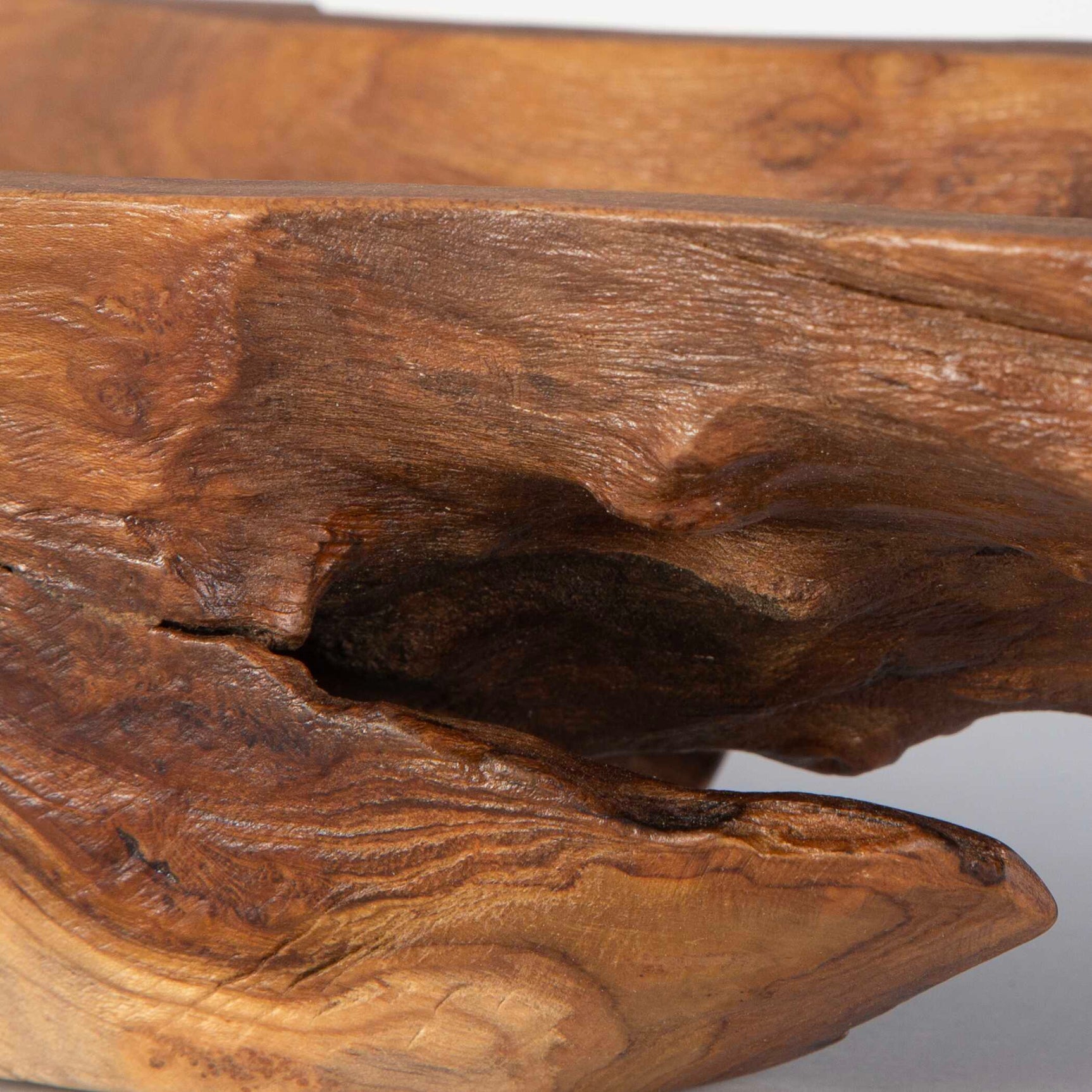 Teak Brown/Woodtone Leaf Bowl