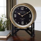 Shyam Black/Gold Table Clocks