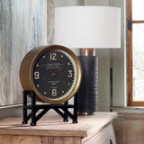 Shyam Black/Gold Table Clocks