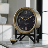 Shyam Black/Gold Table Clocks