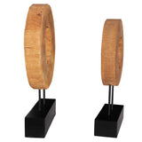 Ashlea Black/Brown/Woodtone Wooden Sculptures (Set of 2)