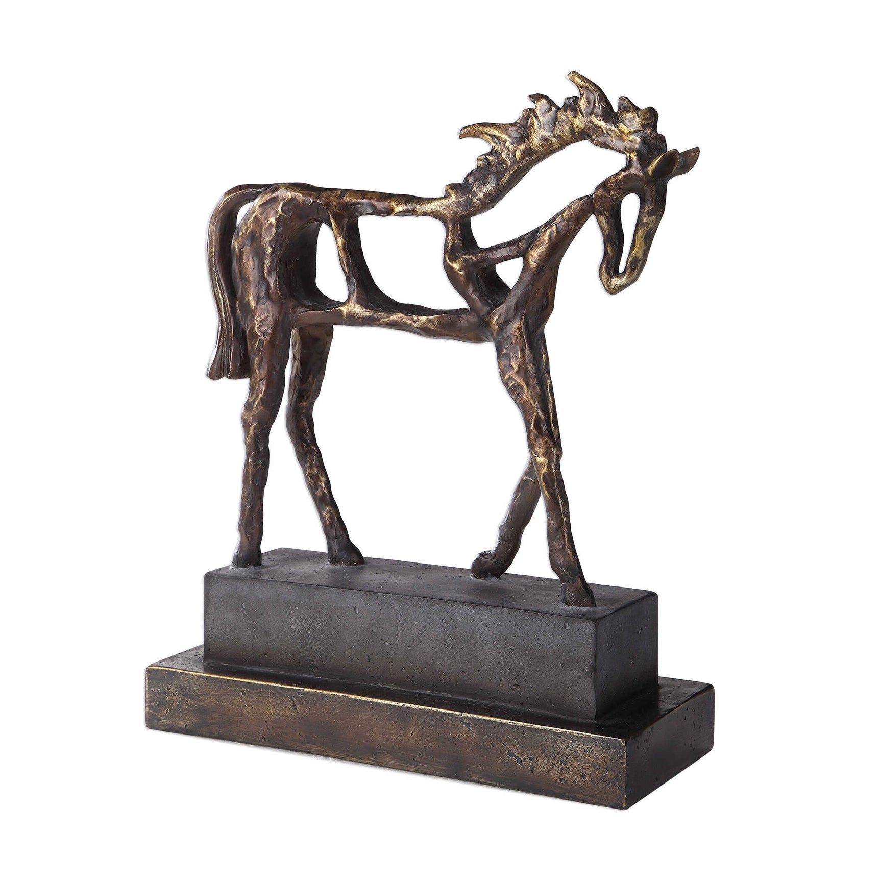 Titan Horse Bronze/Brown/Gray Sculpture