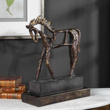 Titan Horse Bronze/Brown/Gray Sculpture