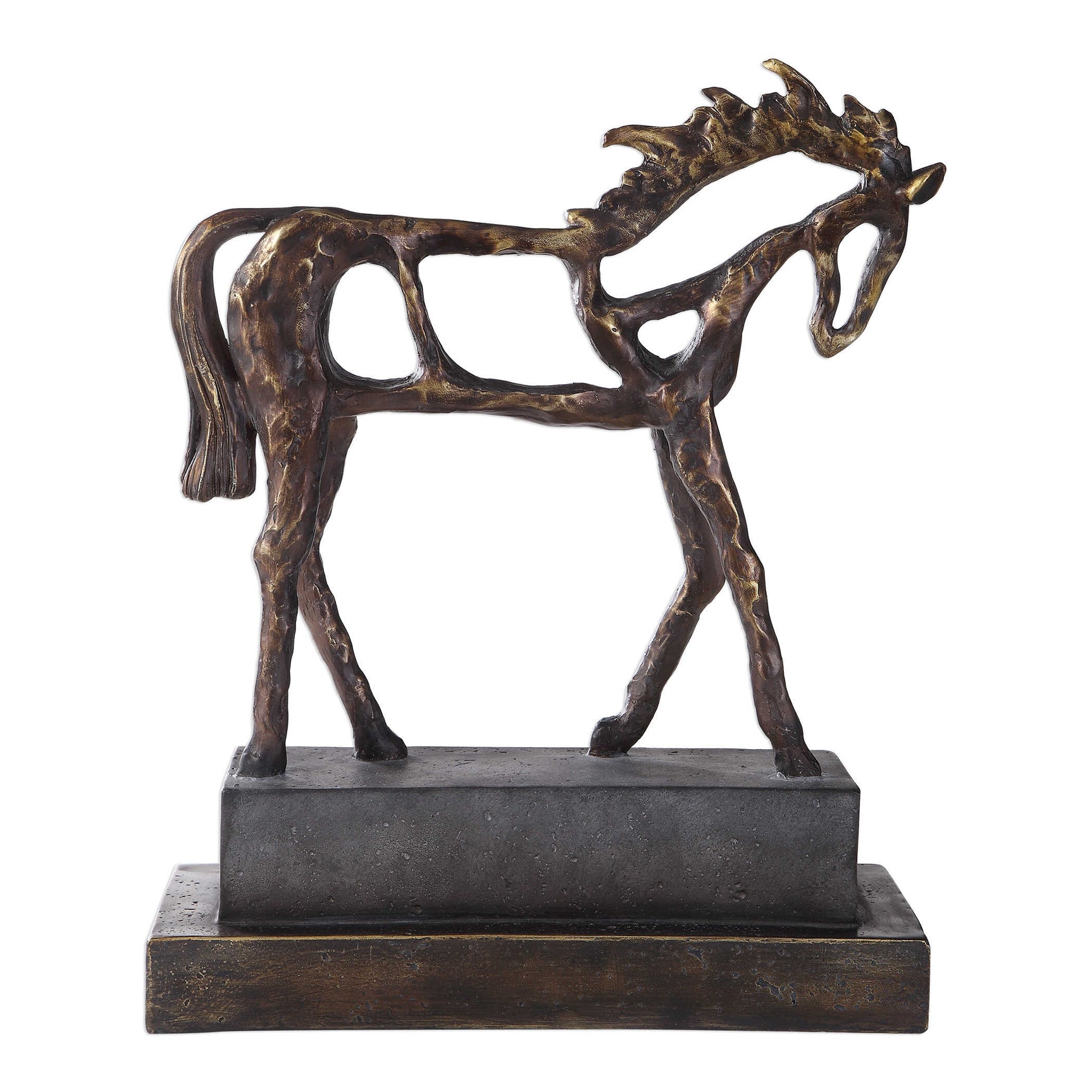 Titan Horse Bronze/Brown/Gray Sculpture