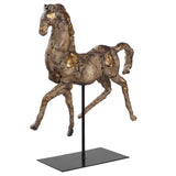 Caballo Dorado Gold/Silver Horse Sculpture
