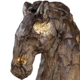 Caballo Dorado Gold/Silver Horse Sculpture