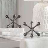 Harlan Black/Nickel Objects (Set of 2)