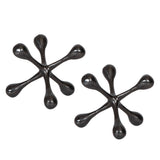 Harlan Black/Nickel Objects (Set of 2)