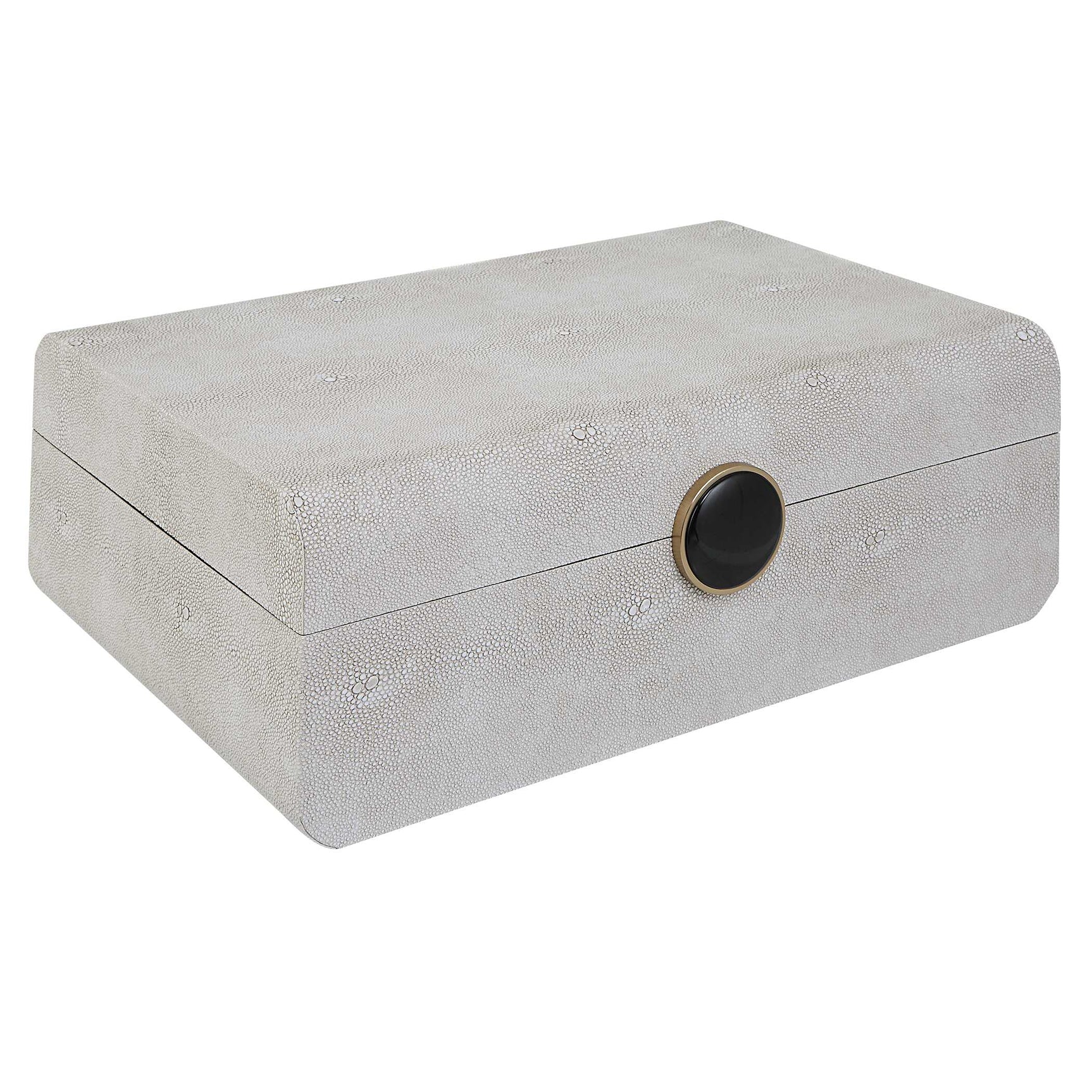 Lalique White Shagreen Box