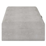 Lalique White Shagreen Box