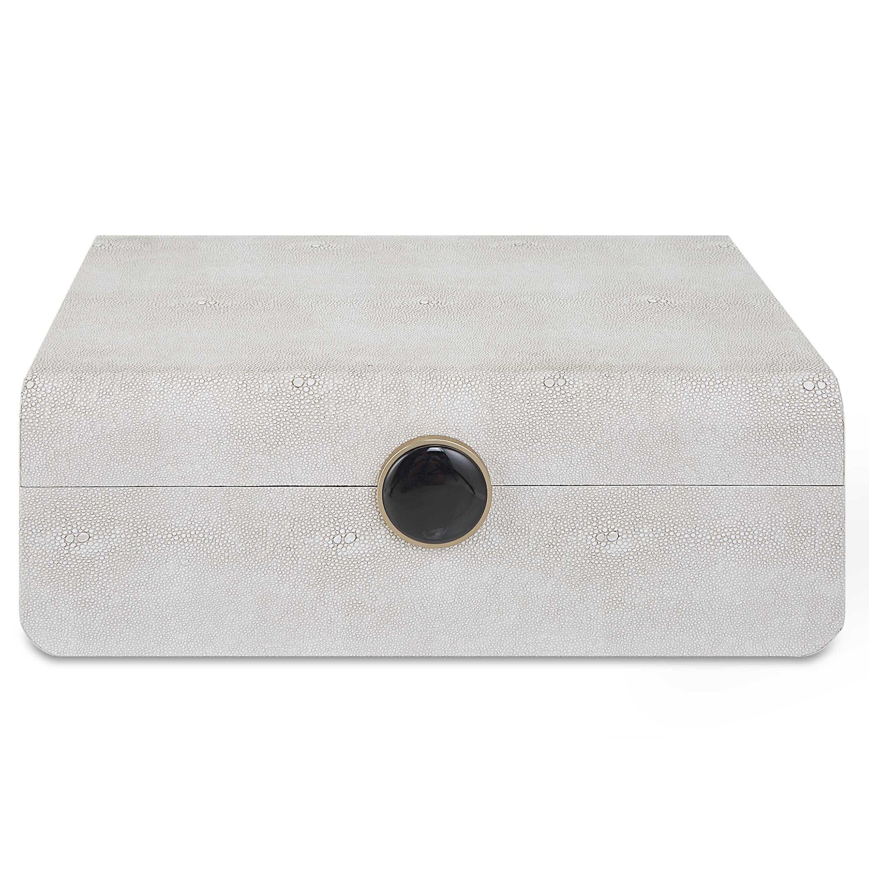 Lalique White Shagreen Box