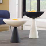 Antithesis Black/White Marble Bowls (Set of 2)