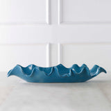 Ruffled Feathers Blue Bowl