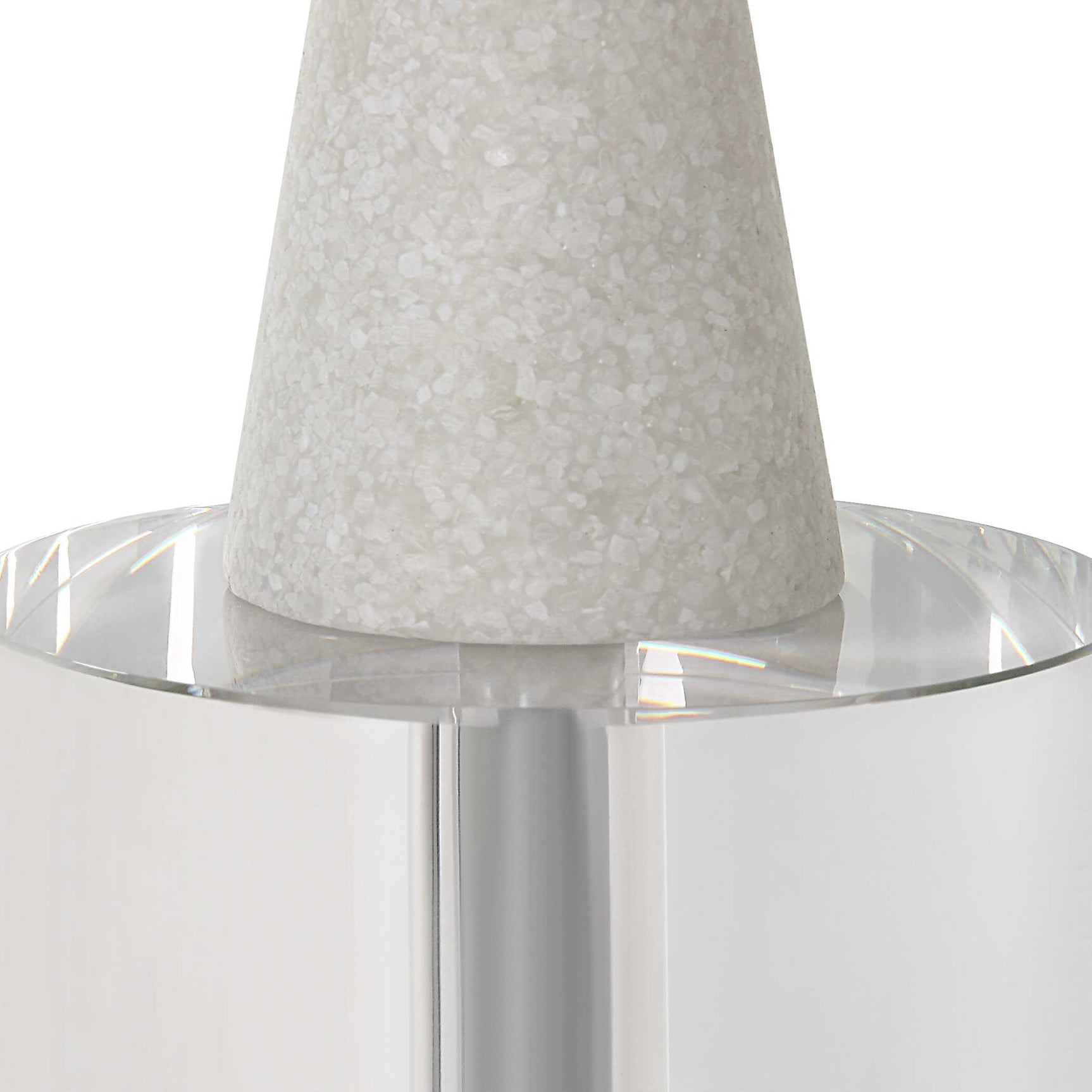 Norte White Stone Sculptures (Set of 2)