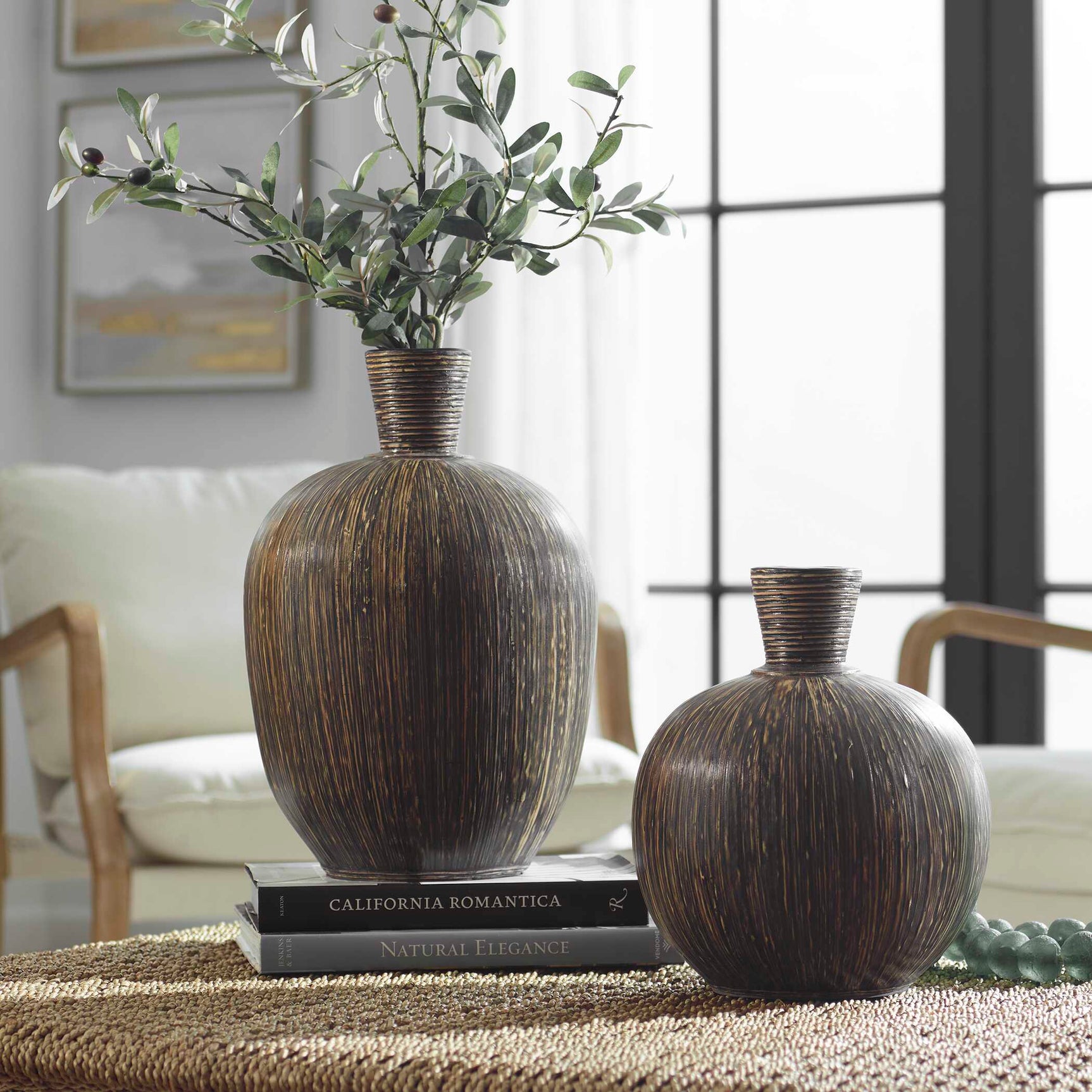 Islander Black Vases (Set of 2)