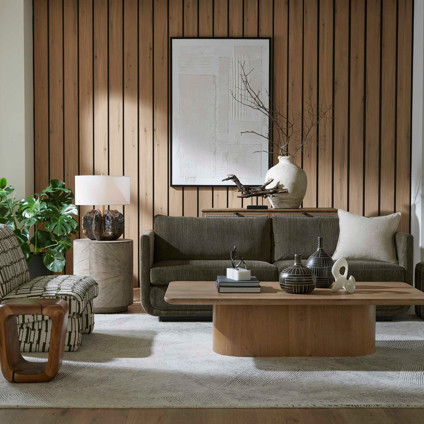 Fernandina Brown/White Oversized Rustic Vase