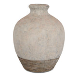 Fernandina Brown/White Oversized Rustic Vase