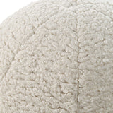 Capra Ball White Sheepskin Pillows (Set of 2)