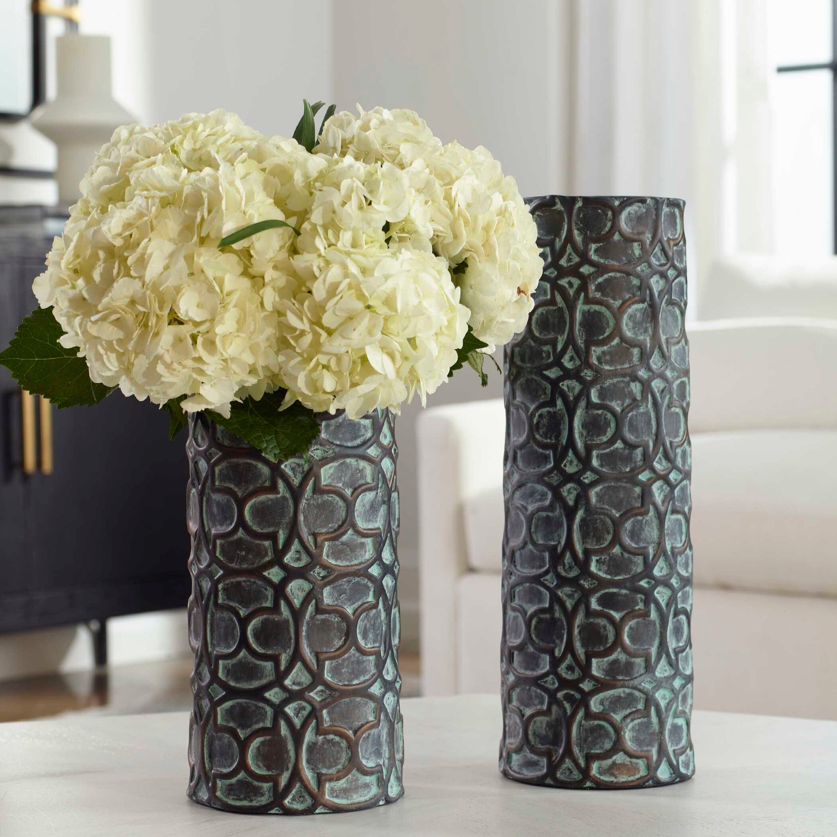 Baltra Bronze Patina Vases (Set of 2)