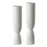 Kimist White Vases (Set of 2)