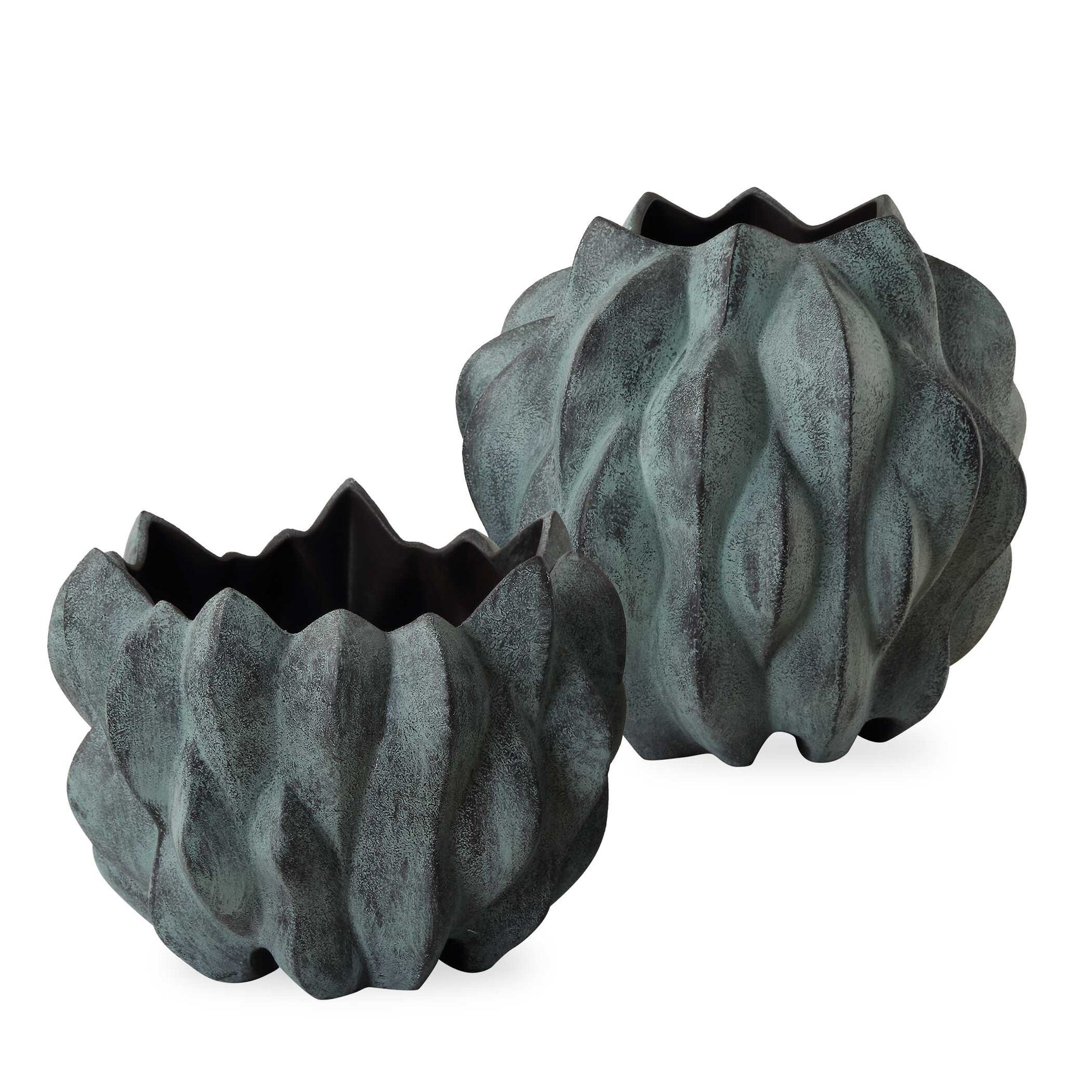 Verdant Bronze Vases (Set of 2)