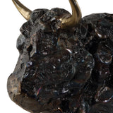 Bison Bronze Bust Sculpture