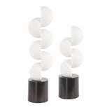 Symmetry White Sculptures (Set of 2)