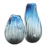 Midnight Horizon Black/Blue Vases (Set of 2)