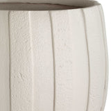 Ridgehaven White Textured Outdoor Planter