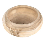 Waveform Brown Bleached Wood Bowl
