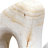 Stone Flow Brown/White Outdoor Sculptures (Set of 2)
