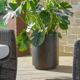 Volcan Matte Bronze Outdoor Planters (Set of 2)