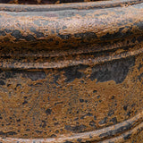 Weathered Relic Black/Brown Rustic Outdoor Planter