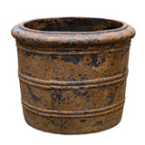 Weathered Relic Black/Brown Rustic Outdoor Planter