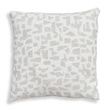 Scatter Brown/White Abstract Outdoor Pillow