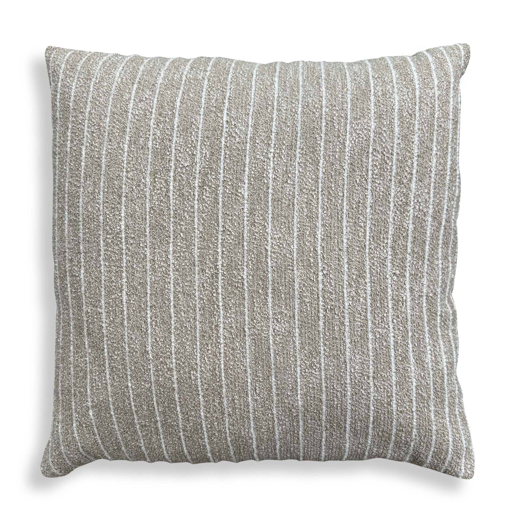 Involve Brown/White Outdoor Striped Pillow