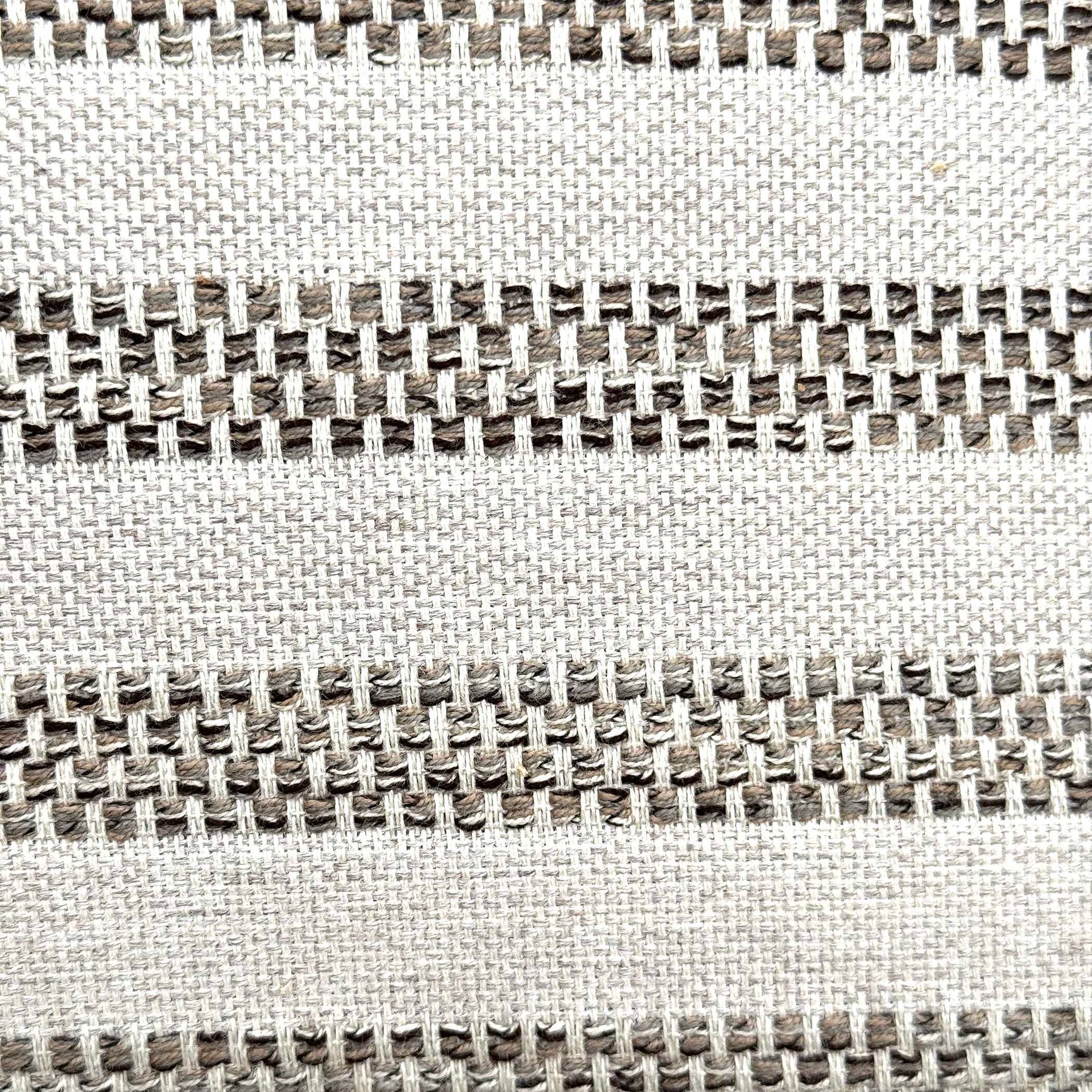 Basket Stripe Brown Rattan Outdoor Pillow