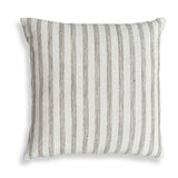 Basket Stripe Brown Rattan Outdoor Pillow