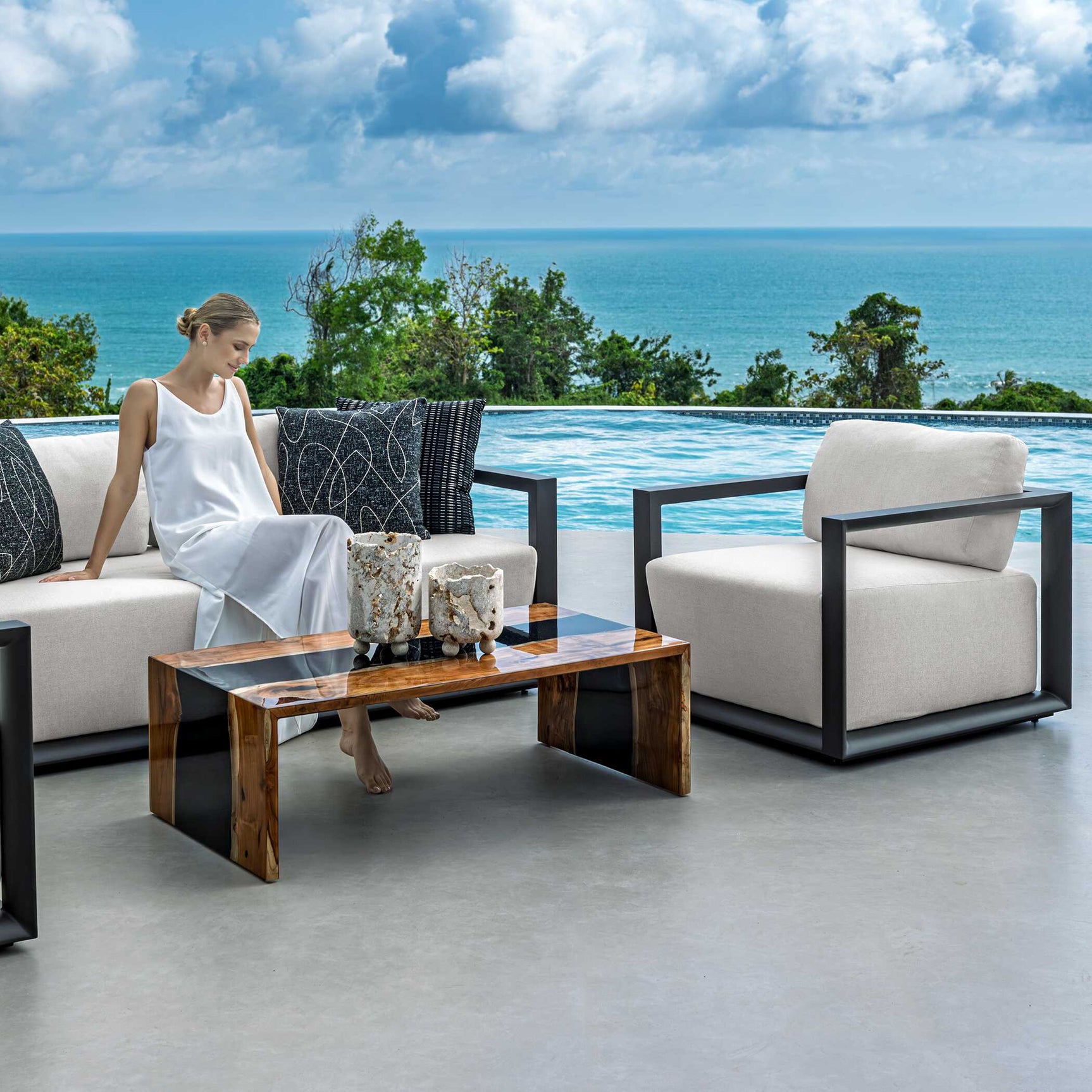 Esti Onyx Outdoor Pillow
