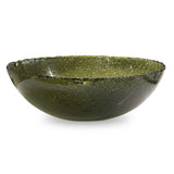 Veridian Shimmer Green Earthy Glass Bowl