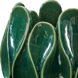 Petal Pinch Green Indoor-Outdoor Bowl