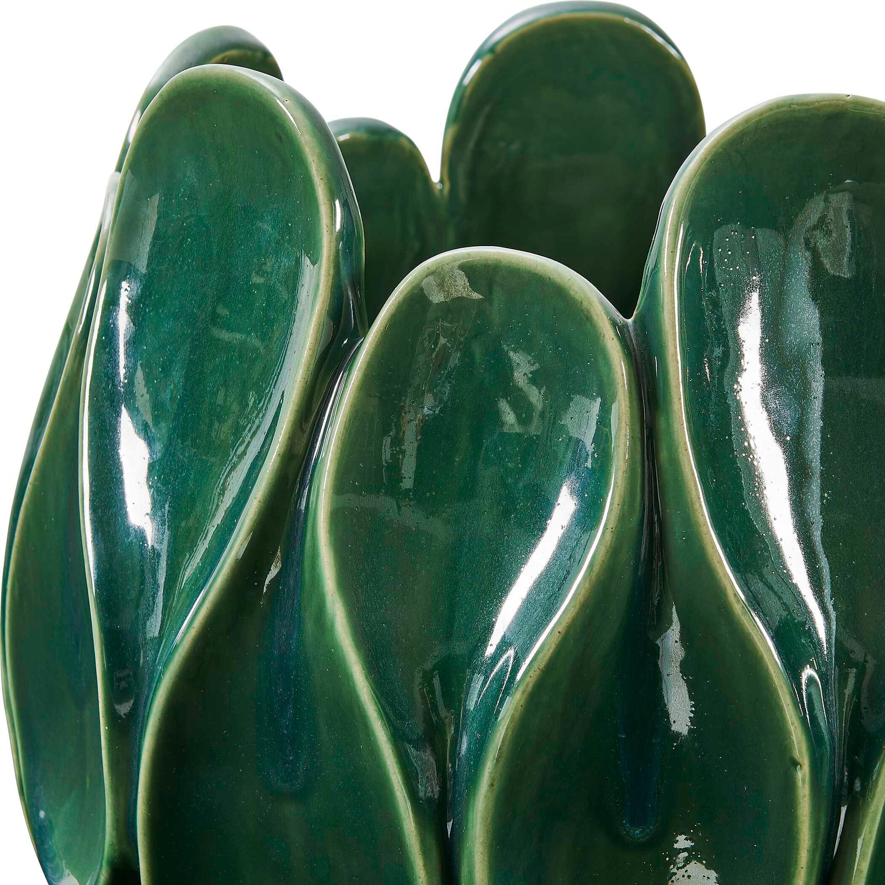 Petal Pinch Green Indoor-Outdoor Bowl