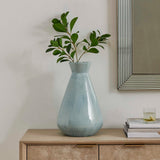 Flare Spire Blue Indoor-Outdoor Ceramic Vase