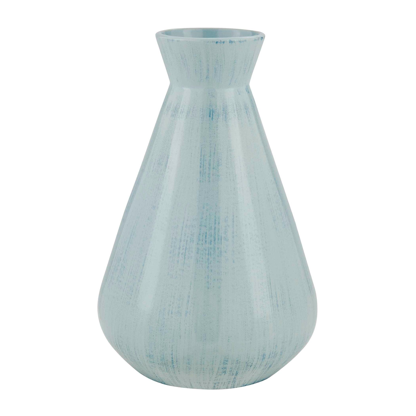 Flare Spire Blue Indoor-Outdoor Ceramic Vase