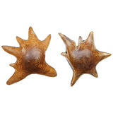 Starpetal Black/Woodtone Indoor-Outdoor Wooden Bowls (Set of 2)