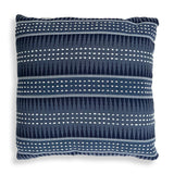 Backgammon Blue/Slate Outdoor Pillow