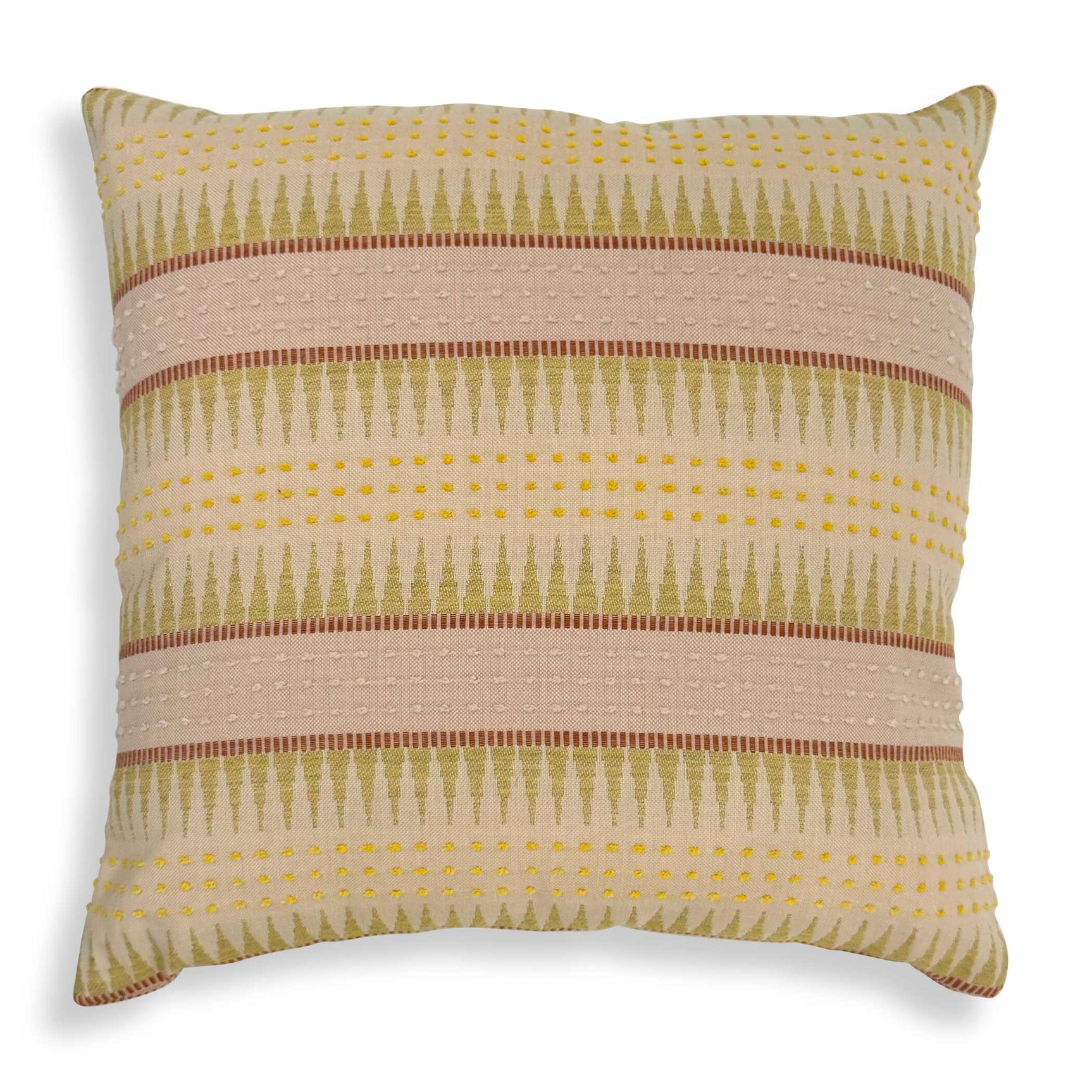 Backgammon Pink/Yellow Petal Outdoor Pillow