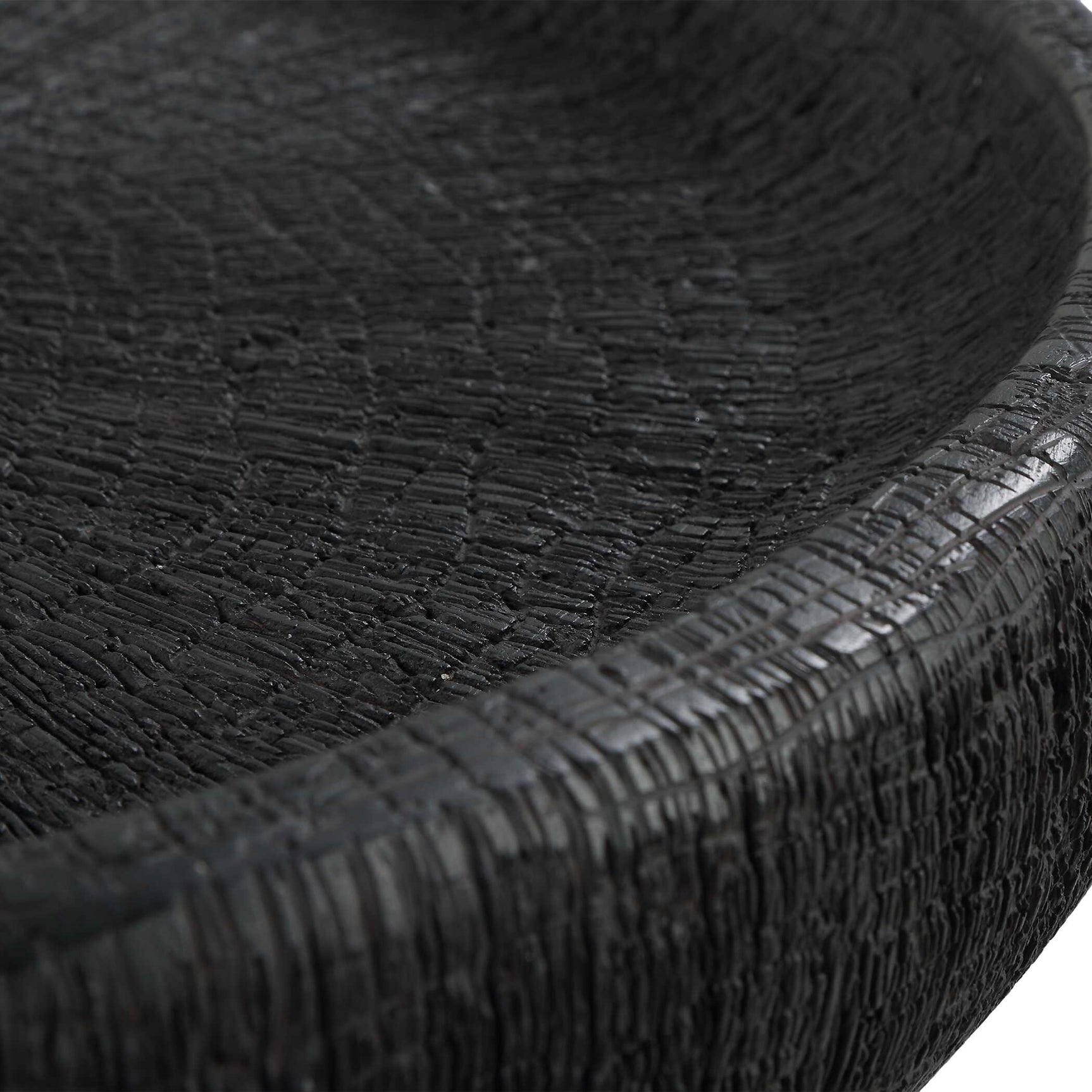 Resonance Black Indoor-Outdoor Resin Bowl