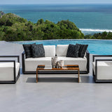 Indoor-Outdoor Quarried Stone Brown/White Candleholders (Set of 2)