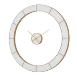 Ivory Halo Gold/White Minimalist Wall Clock